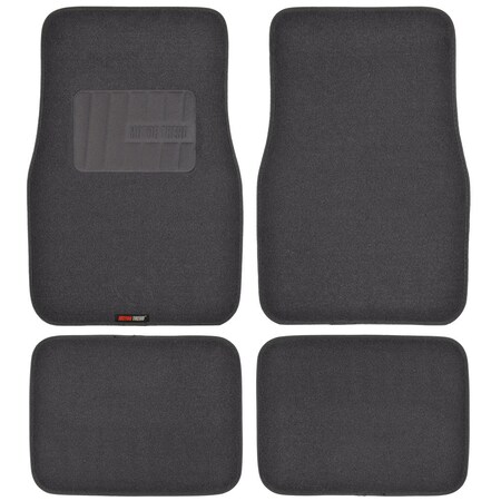 Motor Trend Fatrug Carpet Floor Mats/Charcoal - 4 Piece (Thick) MT-300-CC